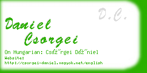 daniel csorgei business card